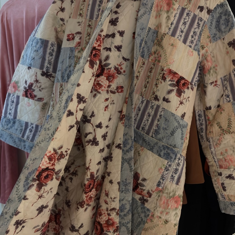 Loveshackfancy Harleth Patchwork Quilted Coat - image 3